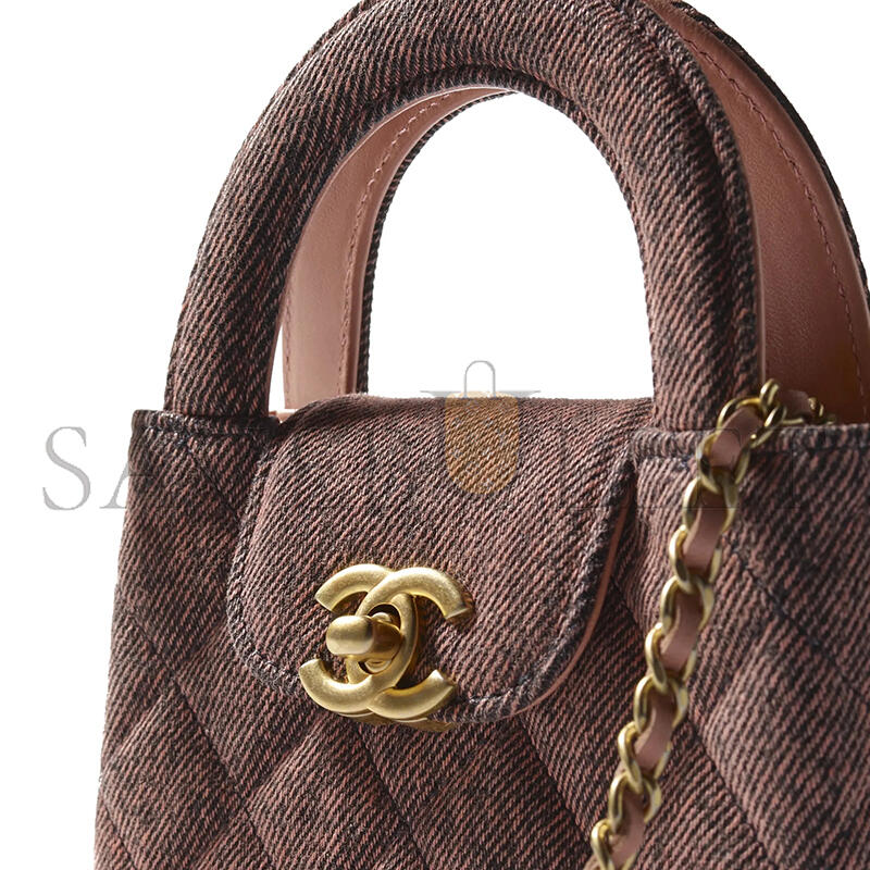 CHANEL KELLY NANO SHOPPING BAG DENIM AS3435 (12.5*8.3*4cm)